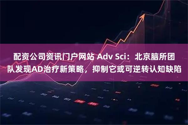 配资公司资讯门户网站 Adv Sci：北京脑所团队发现AD治疗新策略，抑制它或可逆转认知缺陷